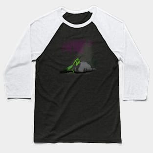 Praying Mantis Cute Funny Jesus Christ Religious Scene Funny Parody Baseball T-Shirt